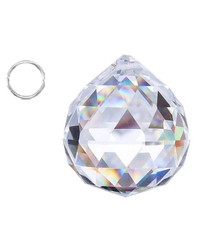 50Mm Clear Crystal Ball Prisms Pendant Suncatcher Hanging Drop Chandelier