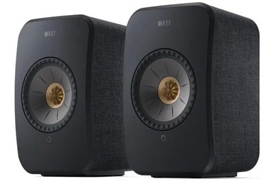 KEF LSX II Wireless HiFi Bookshelf Speakers (Pair) Carbon Black - New -