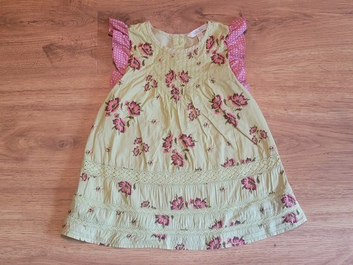 Matilda Jane Short Sundress or Top Green Lace Trim Girls Size 8