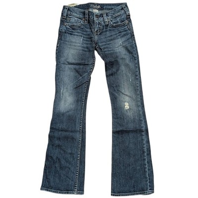 SILVER JEANS Pioneer Womens 25 x 31 Bootcut Flare Boot Leg Stretch