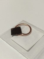Pandora Polierter Wishbone-Ring 14 Karat RoséVergoldet (186314-56)