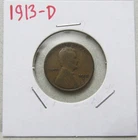 1913-D LINCOLN CENT - LOOKS LIKE A GOOD - DENVER MINT - FREE SHIPPING