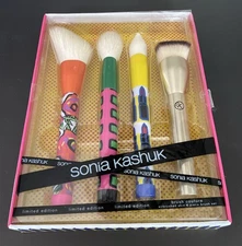 NEW Sonia Kashuk Limited Edition 4 Piece Cosmetic Brush Set Couture Airbrush