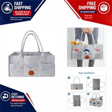 Baby Diaper Caddy Organizer Felt Storage Bag Toy Nursery Basket
