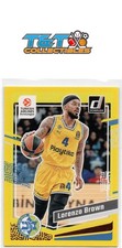 Lorenzo Brown 2023-24 Donruss EuroLeague Yellow Flood #112 Maccabi Playtika 102