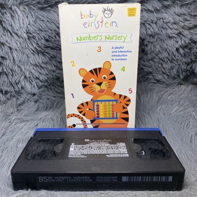 Baby Einstein Numbers Nursery VHS Tape 2003 Disney Toddler Learning Counting 