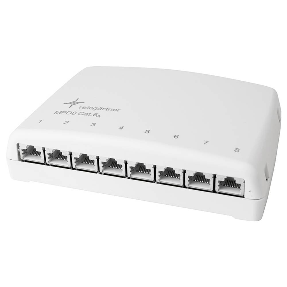 Prise réseau CAT 6a Telegärtner blanc parfait pour le télétravail à la maison