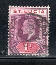 BRITISH ST LUCIA  STAMPS  USED LOT 199AA