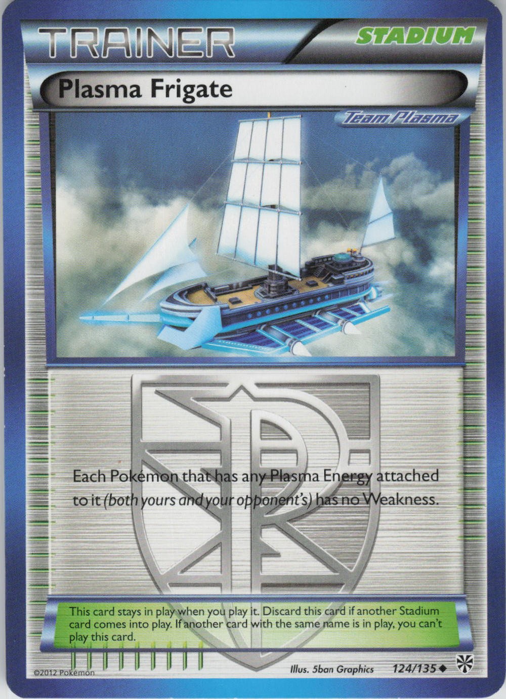 Plasma Frigate 124/135 Uncommon Plasma Storm Pokemon Lightly Played