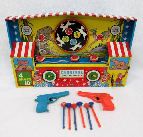 Vintage Ohio Art Tin Game Carnival Shooting Gallery