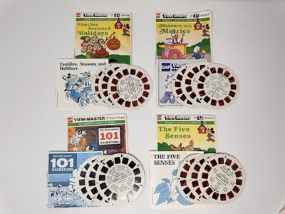 View-Master Disney 101 Dalmatians Five Senses Metrics Holidays 12 Reels 4 Sets