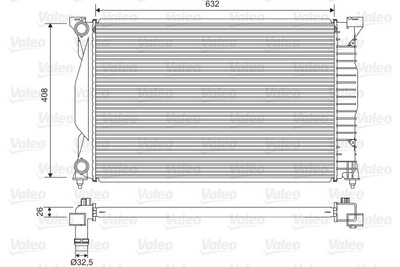VALEO 734269 Kühler, Motorkühlung für AUDI,AUDI (FAW),SEAT
