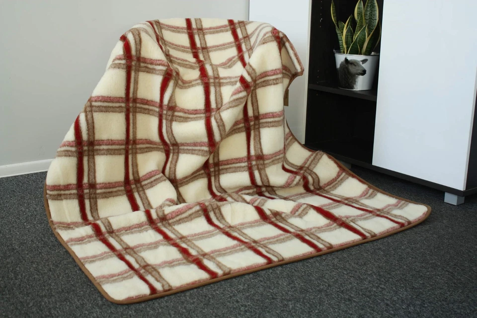 Manta pura lana merino WOOLMARK 100 % tiro cálido Foto 3 de 4