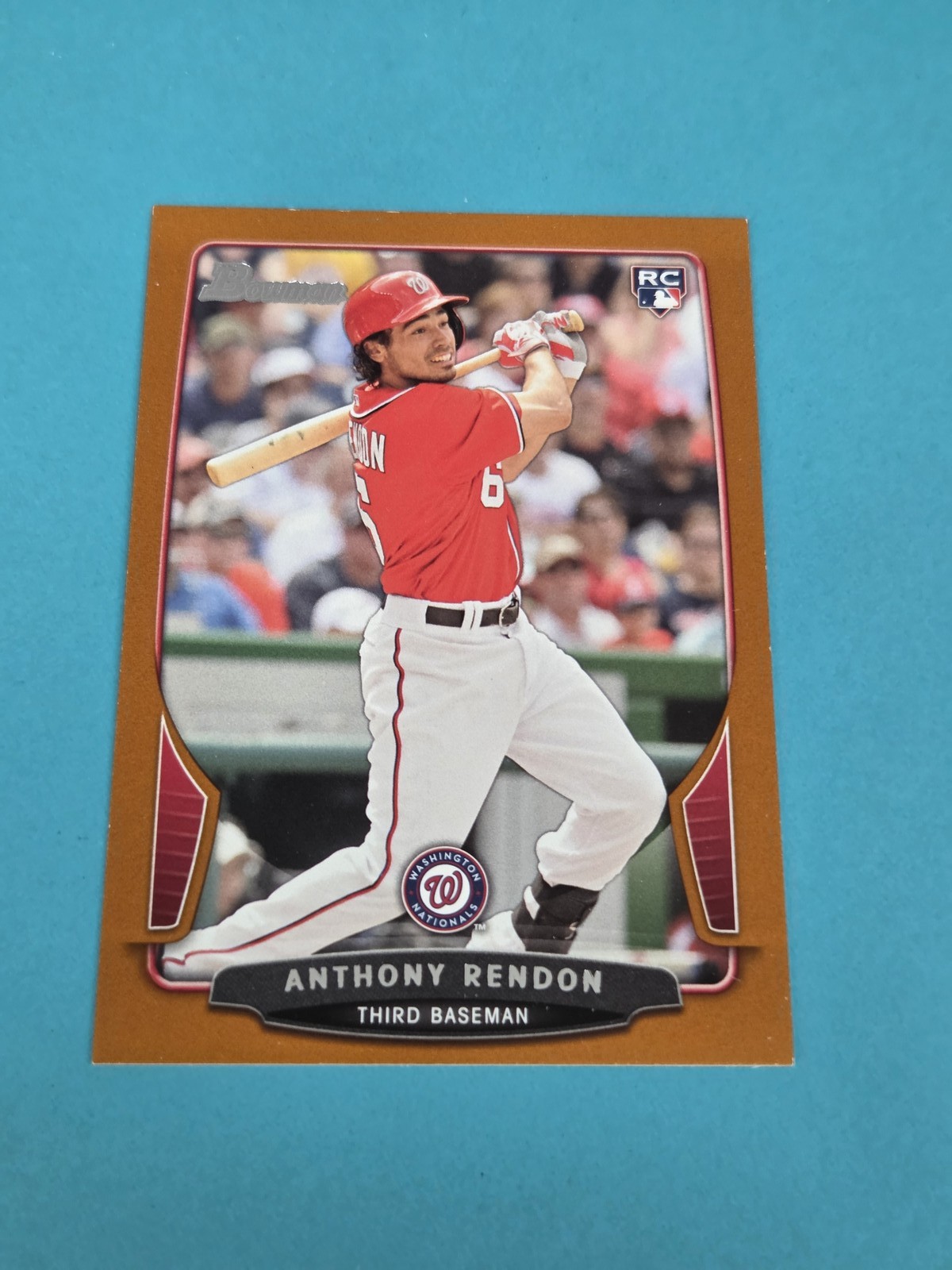 2013 Bowman Draft  Orange /250 RC #5 Anthony Rendon BASEBALL Card 4I