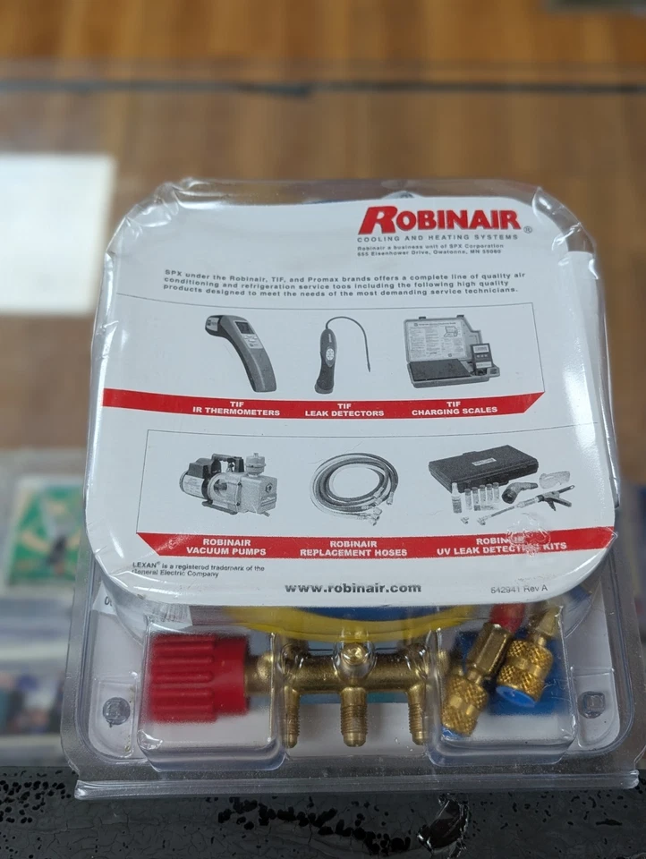 Robinair (40169) Juego de colectores de rueda lateral estándar - Mangueras de 60", accesorios de 1/4" Foto 4 de 4