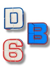 Lakeshore Alphabots Transforming Robots - Letter D Letter B Number 6 Lot