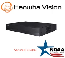 Hanwha Techwin XRN-420S-2TB HDD 4CH 8MP 4K PoE+ NVR AI IP Security Recorder