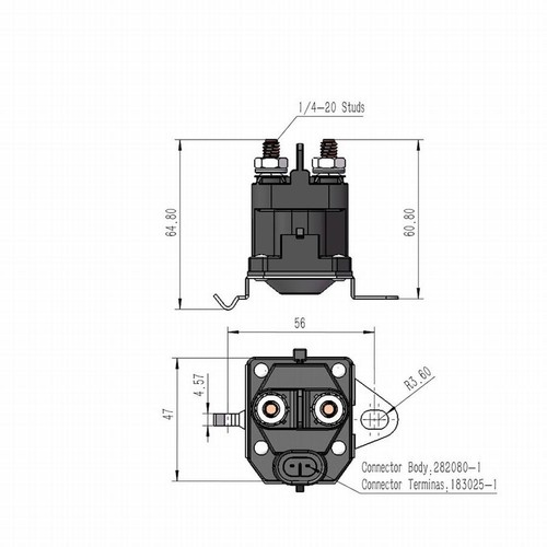 12V Valvola Solenoide for Ariens-Trombetta 7cm 1241-212-51 Rasaerba 05167200 - Picture 3 of 8