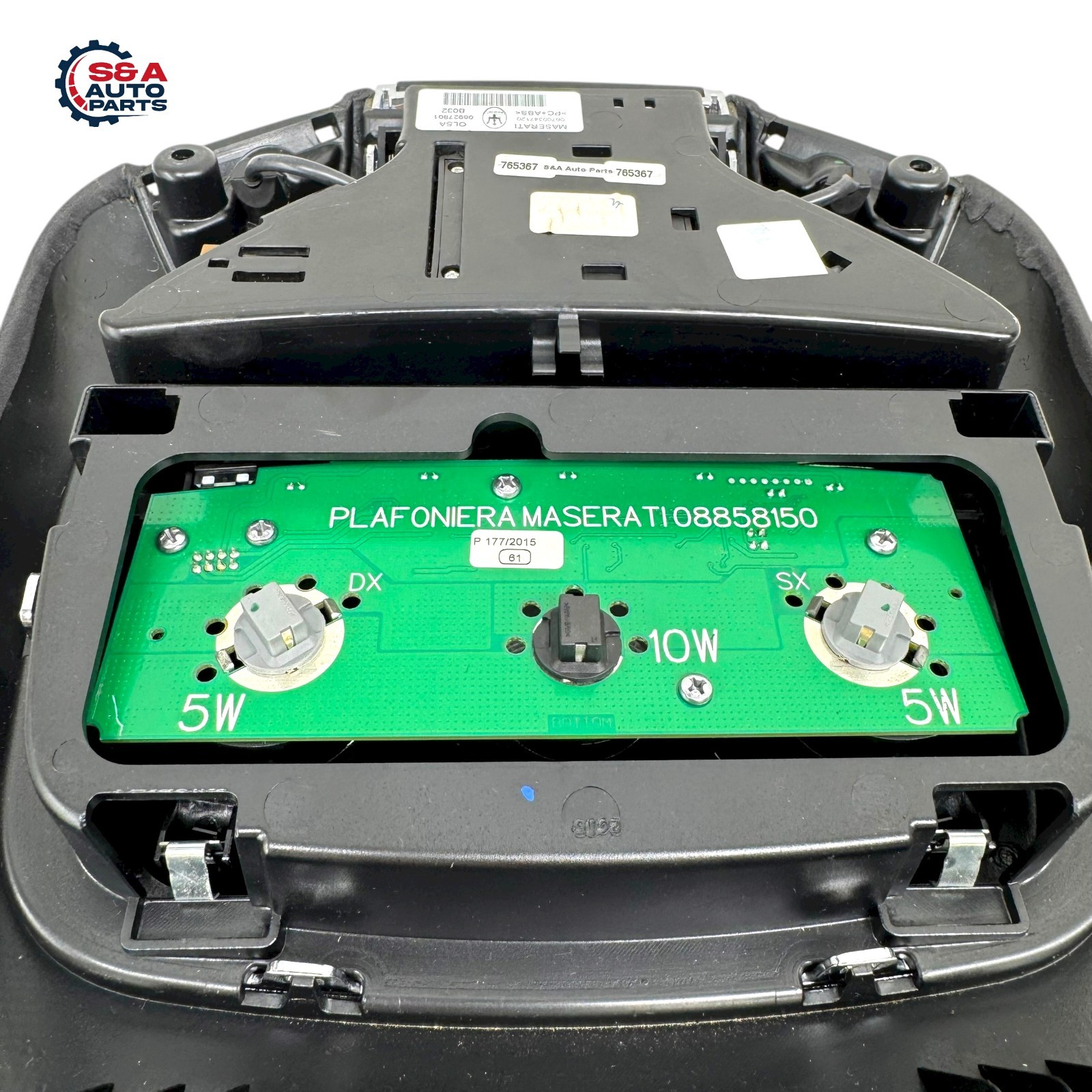 2014 - 2017 MASERATI GHIBLI FRONT ROOF DOME LIGHT LAMP SUEDE 06700247120 OEM