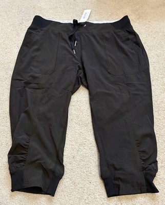Calvin Klein Performance Stretch Black Pants, Elastic Waist, Size L, NWT