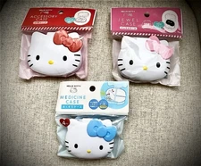 Sanrio Hello Kitty  case 3-Piece  Set  x Daiso/Seria - Free Shipping from Japan