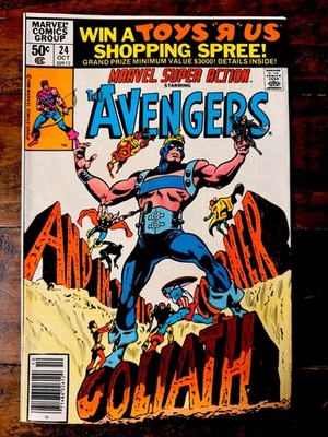 Marvel Super Action #24 (Oct 1980, Marvel Comics) starring The Avengers 