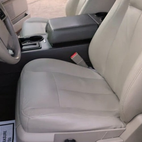 For Ford Expedition 2015 2016 2017 FL Driver Bottom Seat Cover Tan Leather USA - Picture 3 of 14