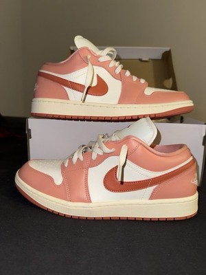 Jordan Air Jordan 1 Low Sail Madder Root White Pink DC0774-180 Men s Sneaker
