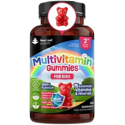 New Leaf Products Multivitamin Gummis für Kinder zuckerfrei - 60 Gummis