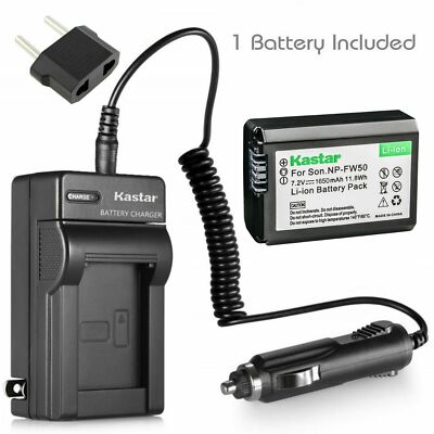 Kastar Normal Charger Kit & 1 Battery for Sony NP-FW50