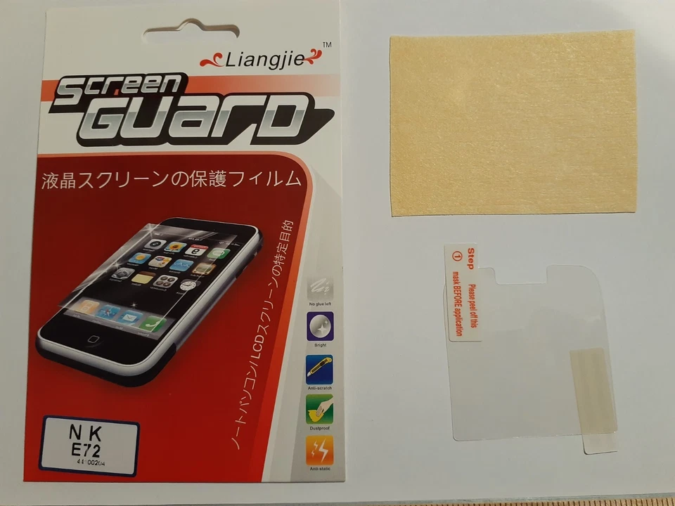 1 peça para Nokia E72 filme de tela alta transparente protetor de celular EUA ENVIO - Imagem 3 de 4