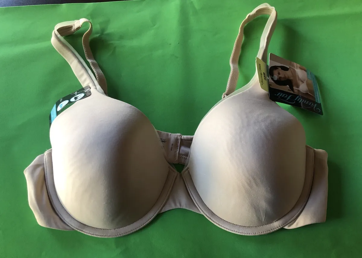 Vanity Fair bra size 38B padded underwire 2 hook adjustable Nude Brah 16345  NEW