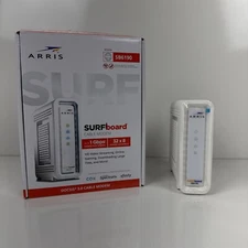 ARRIS 1000031 SURFboard Gigabit+ DOCSIS 3.0 32x8 Cable Modem SB6190 in White