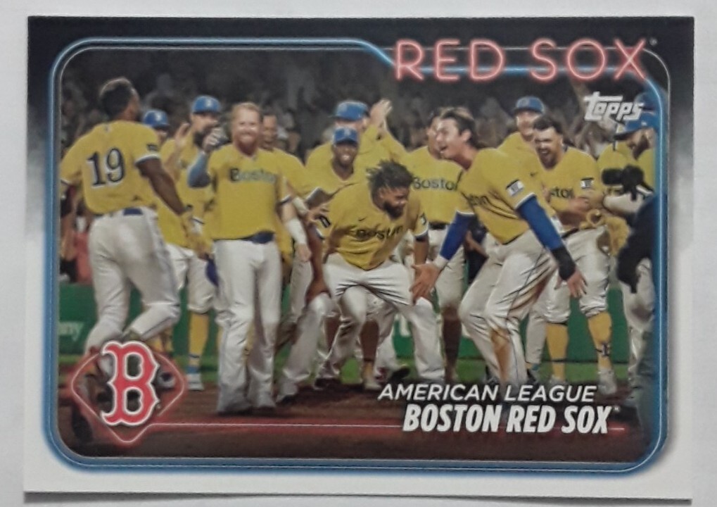 Boston Red Sox 2024 Topps Series 1 Baseball Team Card #288