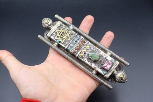 Judaica Mezuzah, Colorful Stones Mezuzah, Home Wall Mezuzah, Pray Mezuzah #M01 - Picture 10 of 10