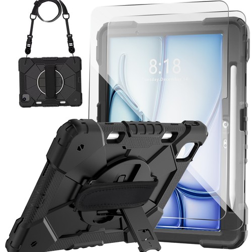 For Apple iPad Air 11-inch2024-2025 Shockproof Heavy Duty Cover+Screen Protector - Picture 11 of 12