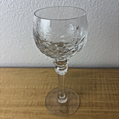 ROGASKA ~ Vintage Crystal HOCK WINE GLASS ~ Yugoslavia