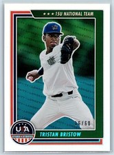 Tristan Bristow 2022 Panini USA Baseball Longevity Holo Blue SN #/60 #74