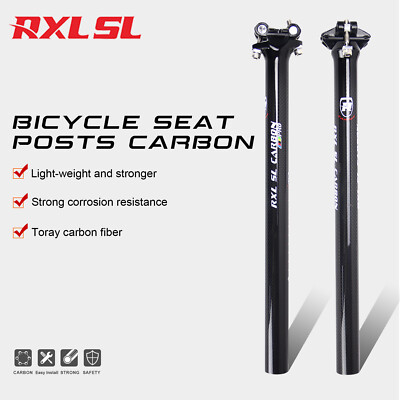 Road Bicycle Seatpost Mtb Bike Seat Post Carbon Seat Tube+Aluminum Alloy  Head UK