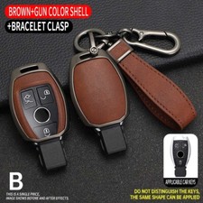 For Mercedes Benz 3 Button Remote Key Fob Cover Case Shell Leather 4 Colors Usa For Mercedes Benz 3 Button Remote Key Fob Cover Case Shell Leather 4 Colors Usa