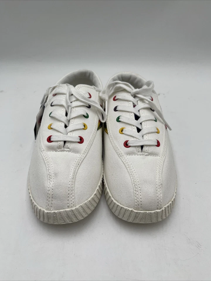 Zapatilla deportiva Tretorn Nylite Plus para niños blanca/multicolor talla 4M Foto 2 de 4