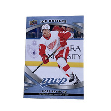 2023-24 Upper Deck MVP Hockey Ice Battles Card #114 Lucas Raymond,  Red Wings