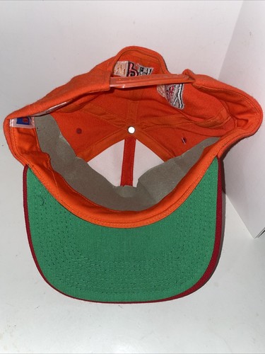 Vintage Tampa Bay Buccaneers Team NFL Hat Cap SnapBack Original Logo Orange Red - Picture 7 of 7