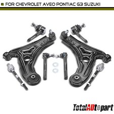 8x Control Arm & Ball Joint & Tie Rod End for Chevrolet Aveo Aveo5 Pontiac Front