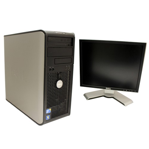 dell optiplex 760 tower with 19" lcd core 2 duo 3.