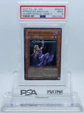 2007 YUGIOH CP04-EN004 APPRENTICE MAGICIAN SUPER RARE PSA 9 MINT #28623291