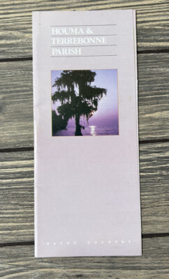 Vintage Houma &amp; Terrebonne Parish Bayou Country Louisiana Brochure ...