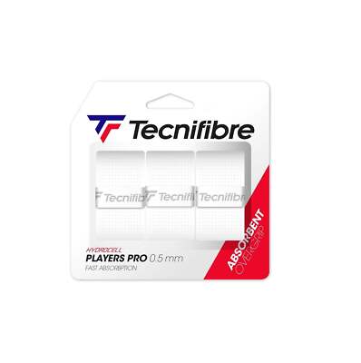 Tecnifibre Players Pro Overgrip 3er Pack Weiss