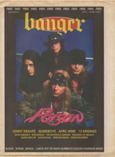 Banger Magazine May 1993 Radiohead Butthole Surfers Blind Melon Poison Quireboys