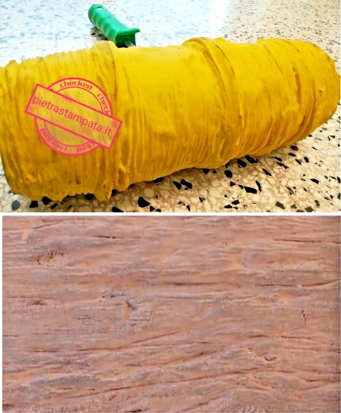 RODILLO TEXTURA RODILLO para yeso estampado PIEDRA pared pie de imprenta textura